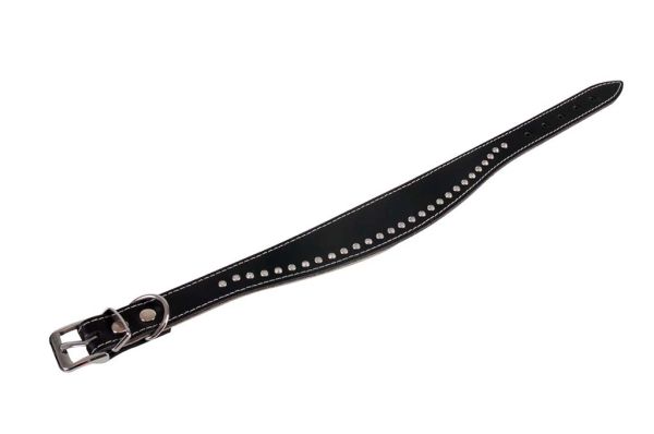 Halsband "Chic" in Schwarz/Grau